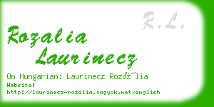 rozalia laurinecz business card